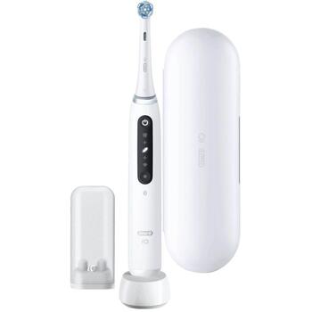 Oral-B elektriskā zobu birste iO5 Quite White, 1 galviņa, 5 režīmi, 48000 apgr/min, spiediena sensors, taimeris, Bluetooth (iO5 Quite White)