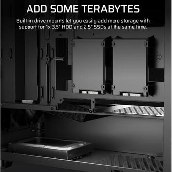 Corsair 3200D RS CC-9011334-WW, Mid-Tower korpuss, 7 sloti, 1x3.5
