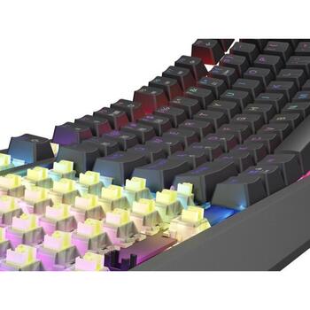 Genesis Thor 230 TKL механическая игровая клавиатура NKG-2108, 3000 mAh, 2.4 GHz, Bluetooth, USB, RGB, Outemu Silent Lemon, черная (NKG-2108)