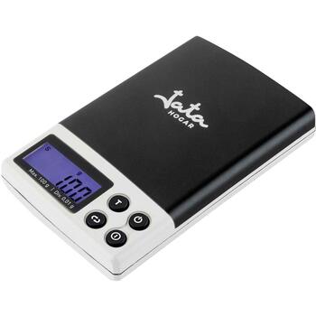 Jata Кухонные весы HBAL1774, 100g, 0,01g, нержавеющая сталь 6,5x7cm, LCD, 2xAAA, автоматическое отключение (HBAL1774)