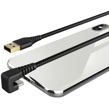 Hama Gamer uzlādes/datu kabelis 00187221, 1.5m, 12W, 2.4A, 480Mbit/s, Lightning, USB Type-A, melns (00187221)