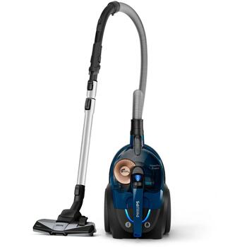 Philips пылесос FC9747/09, 900 Вт, цилиндрический, сухая уборка, безмешковый, 2 л, HEPA фильтр, циклонный, 75 дБ, черный (FC9747/09)