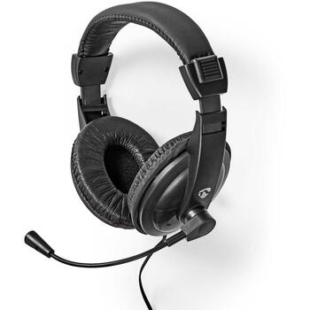 Nedis CHST210BK наушники с микрофоном, 40мм драйверы, CTIA, черные (CHST210BK)