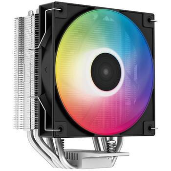 Deepcool CPU dzesētājs AG400 BK LED R-AG400-BKLNMC-G-1, 75.89 CFM, 2.53 mmAq, 2000 RPM, 500 RPM, melns, hidro gultņi (R-AG400-BKLNMC-G-1)