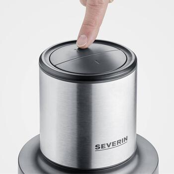 Severin Измельчитель 3867, 400 W, 1 л, 4 ножа, 2 скорости, нержавеющая сталь, стекло, противоскользящее кольцо (3867)