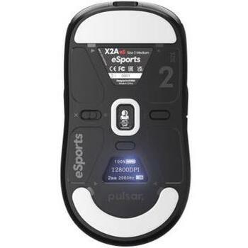 Pulsar USB оптическая мышь PX2AES21, 26000 DPI, 4K беспроводная, 8K проводная, OLED дисплей, 500mA аккумулятор (PX2AES21)