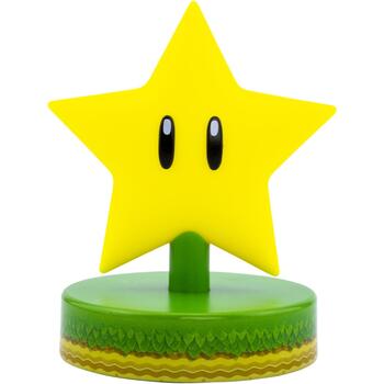 Paladone Super Mario Super Star Icon Light PP6361NNV3ID, LED, 10см, настольный, желтый (PP6361NNV3ID)