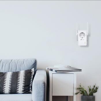 TP-Link TL-WA860RE N300 Wi-Fi диапазона усилитель/репитер 300 Mbps 2.4 GHz 1×10/100 Mbps Ethernet Белый (TL-WA860RE)