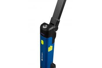 Hogert Darbnīcas lampa HT1E482, 800lm, 10W, 6500K, 4000mAh, 3.6V, USB-C, 4 režīmi, magnētisks, ar āķi (HT1E482)