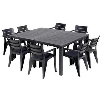 Keter Julie Double Table 29210662939, 3 конфигурации, 6-10 чел., 147.5x180x74.5cm, 295x90x74.5cm, 20.8kg (29210662939)
