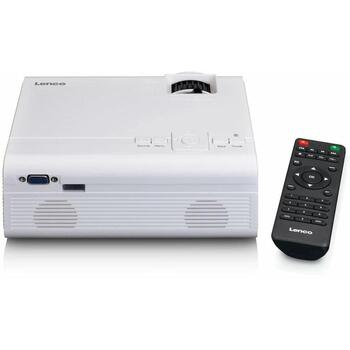 Lenco LPJ-280WH проектор, 800x480, 2800 люмен, 3000:1, 2xHDMI, USB, VGA, MHL, стереодинамики (LPJ-280WH)