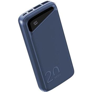 Navitel Power Bank PWR20 MX Blue, 20000mAh, 3.7V, 74Wh, 2 USB-A порта, двунаправленный USB-C порт (PWR20 MX Blue)