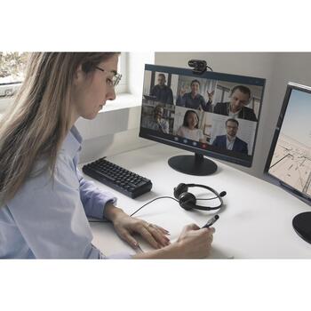 Sandberg USB tīmekļa kamera Flex 133-97, 2 MP, 1920 x 1080 pikseļu, 30 fps, USB, melns, 1,35 m (133-97)