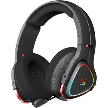 A4Tech Bloody MR710 A4TSLU47751, 2,4GHz, BT 5.3, 3,5mm, 340g, 105dB, 16Ω, 65h, USB-C, melna (A4TSLU47751)