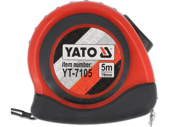 Yato Mērlente YT-7105, 5m, 19mm, tērauds, ABS korpuss, gumijas rokturis, magnētisks āķis, II klase (YT-7105)