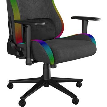 Genesis Trit 660 RGB spēļu krēsls NFG-2246, 150kg, 129-136cm, 60mm, ergonomisks, atmiņas putas, 2D roku balsti, RGB apgaismojums (NFG-2246)
