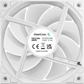 Deepcool Ventilators 120mm, R-FD12-WHAPN3-G, 63.6 cfm, 400-2050 rpm, 3 ventilatori, RGB apgaismojums, Hydro Bearing (R-FD12-WHAPN3-G)