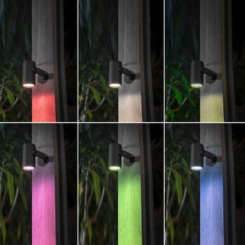 Philips Hue уличный прожектор Lily 8718696169087, 8Вт, 24В, 600лм, 2000-6500К, IP65, LED, Bluetooth, Zigbee, Apple HomeKit, Alexa (8718696169087)