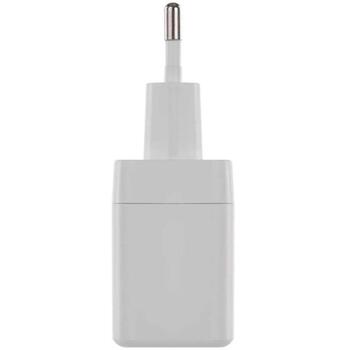 Emos Универсальное USB настенное зарядное устройство GaN V02G20, 20 Вт, 100-240 В, 2xUSB, быстрая зарядка, защита от перегрузки (V02G20)