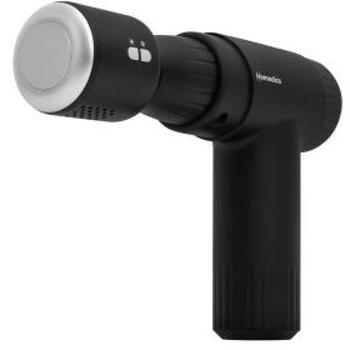 Homedics Masāžas pistole PGM-45HC-BK, 4 siltuma iestatījumi 39-45°C, 4 aukstuma iestatījumi 14-8°C, 6 intensitātes, 4 uzgaļi (PGM-45HC-BK)