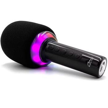 Media-Tech караоке микрофон MT399, Bluetooth 5.0, 5W, 4ч, USB-C, 10м, диско-подсветка, модулятор голоса (MT399)
