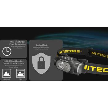 Nitecore Galvas lampa HA11, 240 lm, 90 m gaismas attālums, 75 h akumulatora darbības laiks, 1 AA akumulators, SOS režīms (HA11)