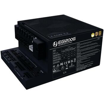 Lian Li Datora barošanas bloks EDGE GOLD 1200 G9P.EG1200G.BH00.EU, 1200W, 80 PLUS Gold, pilnībā modulārs, USB centrmezgls (G9P.EG1200G.BH00.EU)