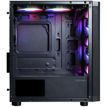 Zalman M4 SE корпус, mATX Mini-Tower, 6x120mm FRGB вентиляторы, черный (M4 SE BLACK)