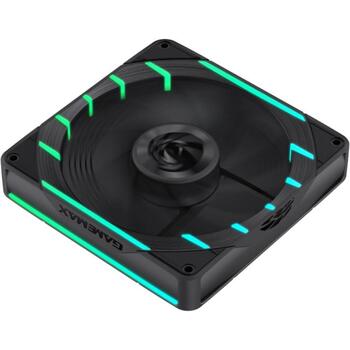 Gamemax Korpusa ventilators TORNADO T14 ARGB-R, 130mm, 70.77 cfm, 800-1800 rpm, 33.6 dBA, Hidrauliskais gultnis (TORNADO T14 ARGB-R)