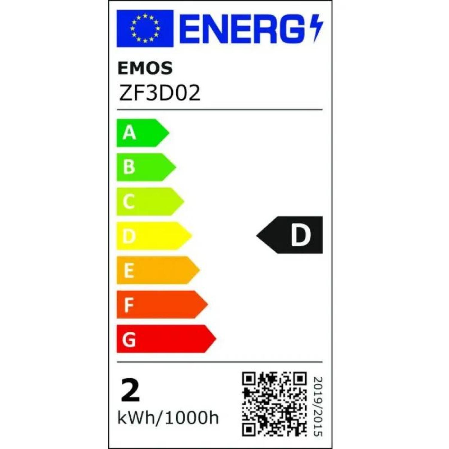 Emos LED лампочка Filament Candle ZF3D02, 1,8 Вт, 250 лм, 230 В, 360°, теплый белый, 4 чипа, 25 000 часов (ZF3D02)