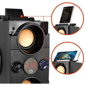 Manta Караоке колонка SPK8170000001, 16W, 10ч, FM радио, Bluetooth, USB-C, MicroSD, проводной микрофон (SPK8170000001)