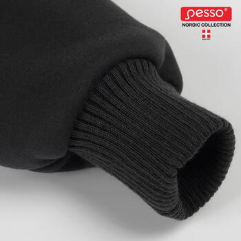 Pesso Portland jaka ar kapuci, XL, tumši pelēka, 420g/m², 65% poliesteris, 35% kokvilna, polārflīsa, 2 kabatas, rāvējslēdzējs (PORTLAND_P-XL)