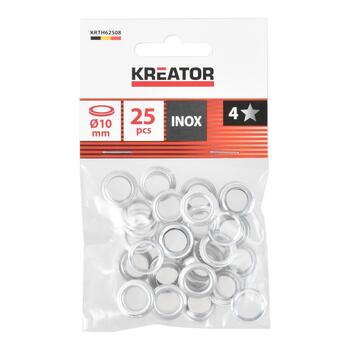 Kreator люверсы KRTH62508, 25 шт, алюминий, 10 мм внутренний диаметр, 20 мм внешний диаметр (KRTH62508)