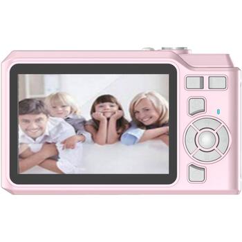 Denver Компактная камера DCA-4818 Rose 112170000010, 2.8'' LCD, 5 МП, CMOS, MicroSD до 64 ГБ, USB-C, 8x цифровое увеличение (112170000010)