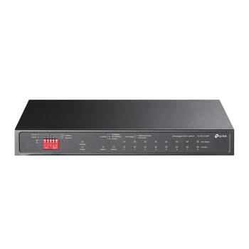 TP-Link TL-SG1210PP гигабитный настольный коммутатор 6× PoE+ 2× PoE++ 9× RJ45 1× combo SFP RJ45 fanless 20 Gbps бюджет PoE 123 W Черный (TL-SG1210PP)