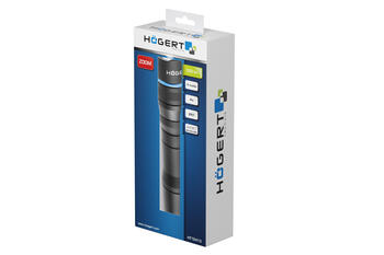 Hogert HT1E413 LED lukturis, 500 lm, IPX7, 4 režīmi, 3xAAA bez baterijām, tālmaiņas funkcija (HT1E413)