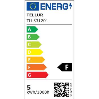 Tellur WiFi LED лампочка GU10 TLL331201, 5W, 2700K-6500K, 460lm, 180°, 2.4GHz, CRI Ra>80 (TLL331201)