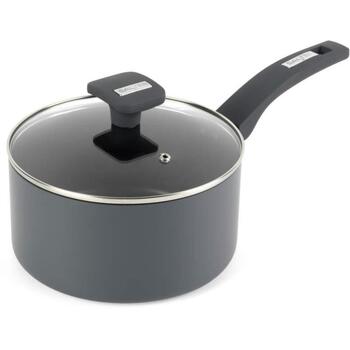 Salter Alto кастрюля BW14720, 20см, алюминий, 10см, с крышкой, серый, совместима со всеми плитами (BW14720)