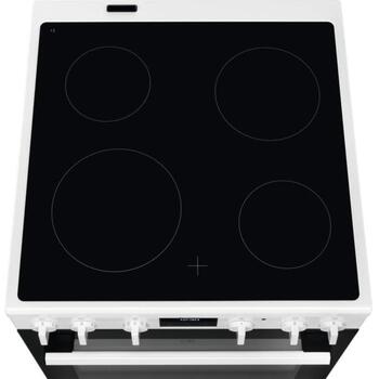Electrolux LKR64023AW электрическая плита с духовкой, 73л, A, 10000Вт, 230В, AirFry, керамическая поверхность, белый (LKR64023AW)