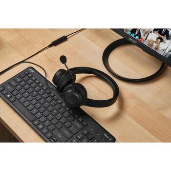 Acer Офисные наушники GP.HDS11.02D, 32Ω, 20-20kHz, Микрофон с держателем, 30 мм динамические драйверы (GP.HDS11.02D)