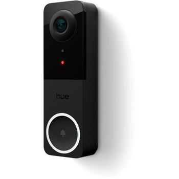 Philips Hue видеодверной звонок-камера 8720169342200, 2048x1080, Wi-Fi, Bluetooth, ZigBee, черный, уличный, датчик движения (8720169342200)