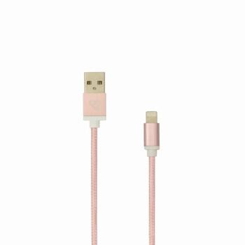 Sbox USB кабель IPH7-RG, 1,5 м, 2.0, 480 Мбит/с, USB A, Lightning, Розовое золото, Мужской, Прямой, Упаковка, 1 шт (IPH7-RG)