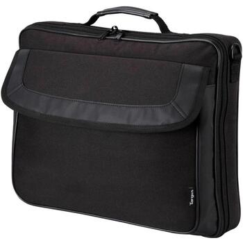 Targus Сумка для ноутбука Classic Clamshell TAR300, 15.6 дюймов, полиэстер, плечевой ремень, портфель, черный (TAR300)