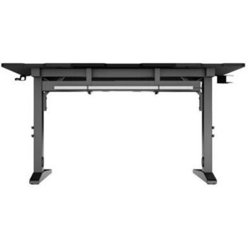 Genesis spēļu galds Holm 140 RGB NDS-2249, 140x75cm, 70-90cm, MDF, regulējams augstums, kabeļu pārvaldība, krūžu turētājs (NDS-2249)