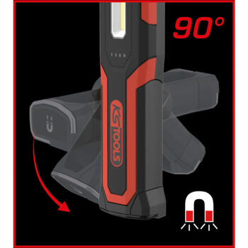 Kstools UltimateBEAM портативный фонарь 150.4610, 1100лм, 6000K, IP65, IK09, 2600мАч, USB-C, магнит, крюк (150.4610)