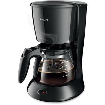 Philips Кофеварка HD7432/20, Мощность 750 Вт, Объем резервуара 0.6 Л, 7 чашек, Автоотключение, Функция капельной остановки, Черный (HD7432/20)