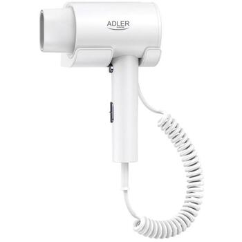 Adler фен для волос AD 2285w, 2000 Вт, 3 температурных режима, скорость воздуха 26 м/с, защита от перегрева (AD 2285w)