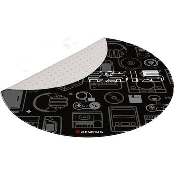 Genesis Aizsargājošs Grīdas Paklājs Tellur 300 Apaļais, 100cm, Poliesters, Antislip, Spēļu izmantošanai (NDG-2083)