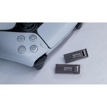 Adata USB флеш-накопитель AROY-UR340-256GBK 256 ГБ, USB 3.2 Gen 1, скорость чтения 100 МБ/с, черный, без крышки, водонепроницаемый (AROY-UR340-256GBK)