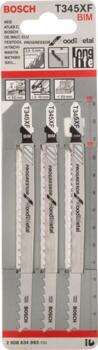Figūrzāģiem PRO MULTI MATERIAL THICK AND THIN T345XF FIGŪRZĀĢA ASMENS BOSCH 2608634993 (2608634993)
